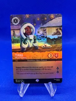 Disney Lorcana Winterspell Tiana Warm and Happy 205/204 Epic Foil NM - Image 1