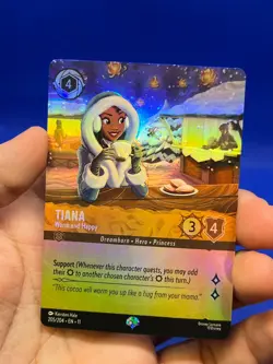 Disney Lorcana Winterspell Tiana Warm and Happy 205/204 Epic Foil NM - Image 2