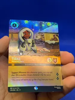 Disney Lorcana Winterspell Tiana Warm and Happy 205/204 Epic Foil NM - Image 3