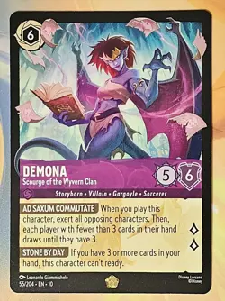 Disney Lorcana Whispers In The Well DEMONA Legendary #55/204 EN Non-Foil e - Image 1