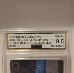 Disney Lorcana Ariel's Grotto - A Secret Place #219 Enchanted Foil Ace 9.5 - Image 3