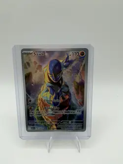 Pokemon TCG Sawk 130/086 Sv: White Flare Illustration Rare Holo 110 HP English - Image 3