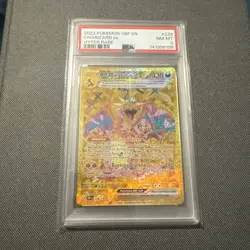 Charizard ex 228/197 PSA 8 Obsidian Flames Hyper Rare Gold 2023 Pokemon Card TCG - Image 1