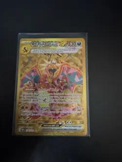 Pokemon TCG Charizard EX Card 228/197 Obsidian Flames Gold Hyper Rare - Image 1