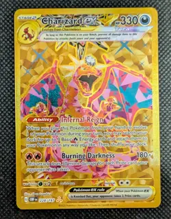 Pokemon TCG Charizard EX Card 228/197 Obsidian Flames Gold Hyper Rare - Image 1