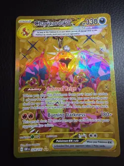Pokemon TCG Charizard EX Card 228/197 Obsidian Flames Gold Hyper Rare - Image 1