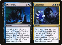 Discovery / Dispersal 2x FOIL GRN MTG Guilds of Ravnica Uncommon MINT blue black - Image 1