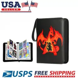 Card Binder for Pokemon Cards Holder Fits 400 Cards w/ 50 Removable Sleeves New - Image 3