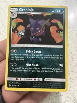 Greninja Charizard Shadow 117/214 LP+ Holo Unbroken Bonds Pokemon Card - Image 1