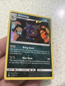 Greninja Charizard Shadow 117/214 LP+ Holo Unbroken Bonds Pokemon Card - Image 2