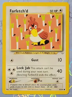 Farfetch'd 43/64 Neo Revelation Pokemon Card VLP - Image 1