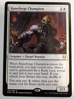 Runeforge Champion - MTG Magic Cards - Kaldheim - Image 1