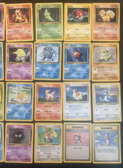 Vintage Pokemon Base Set Starter Lot – 48 Different Cards – Non-Holo Rares/UC/C - Image 4