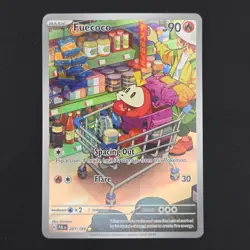 Pokemon TCG Card Fuecoco 201/193 Paldea Evolved Illustration Rare - NM - Image 1