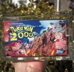Topps Pokemon: The Movie 2000 Movie Animation Trading Cards sealed booster box. - Image 5
