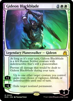 Gideon Blackblade Foil Ravnica Remastered NM MTG - Image 1