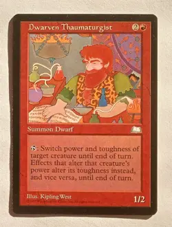 Magic MTG - Dwarven Thaumaturgist - Weatherlight - NM - Image 1