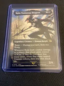 NM Borderless Kain, Traitorous Dragoon, MTG, Final Fantasy, Magic, 316 - Image 1
