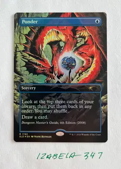 MTG Ponder RAINBOW FOIL Secret Lair x Dungeons & Dragons #1783 NM/M Unplayed - Image 1