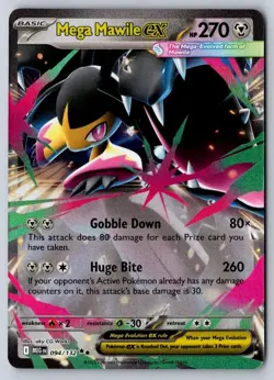 Mega Mawile ex 094/132 Double Rare Mega Evolution Pokemon Near Mint - Image 1