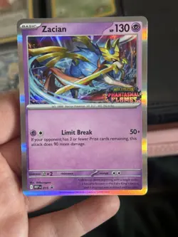 Pokemon TCG - Zacian MEP 015 - Phantasmal Flames Pre Release Stamped Promo - Image 1