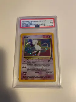 Pokemon PSA 7 (NM-MT) 2000 Black Star Promo Mew Holo Pokemon League - Image 1