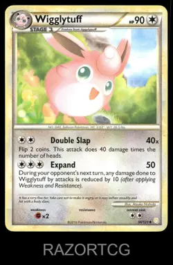 WIGGLYTUFF 56/123 UC HEARTGOLD & SOULSILVER POKEMON LP - Image 2