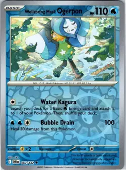 Wellspring Mask Ogerpon 067/182 DRI Reverse Holo Pokemon NM-Mint - Image 1