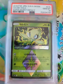 Pokemon Karte Card Celebi Super Burste Impact Prism Holo Pop 214 japanese PSA 10 - Image 2
