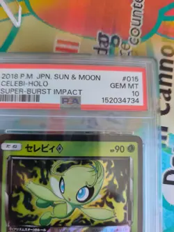 Pokemon Karte Card Celebi Super Burste Impact Prism Holo Pop 214 japanese PSA 10 - Image 4