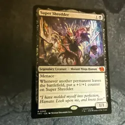 Super Shredder Teenage Mutant Ninja Turtles Magic The Gathering Mythic Rare - Image 1