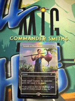 Swords to Plowshares THE OFFICE ✨ Borderless FOIL ✨ MTG Secret Lair 2167 Dwight - Image 1