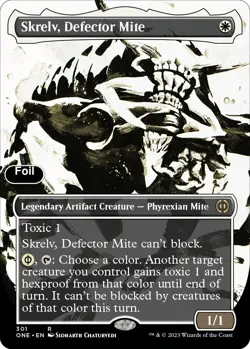 Skrelv, Defector Mite (Showcase) [Phyrexia: All Will Be One] NM Foil - Magic - Image 1