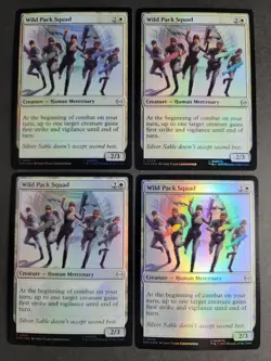 Wild Pack Squad (X4 Foil) Common MTG Spider-Man - Image 1