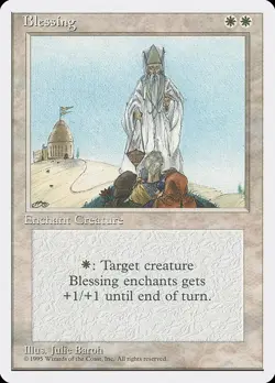 Blessing 1x MtG 4th Edition SP/NM - Image 1