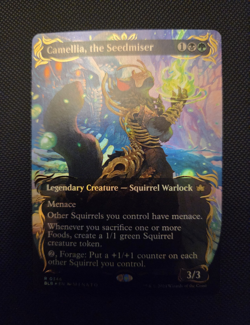 Camellia, the Seedmiser Borderless Raised Foil - Image 1