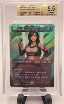 MTG 2025 Final Fantasy Tifa Lockhart Surge Foil BGS 9.5 Gem Mint #0536 - Image 1