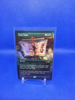 MTG English Borderless Alt Art Grim Tutor NM Foil Magic 2021 Core Set - Image 1