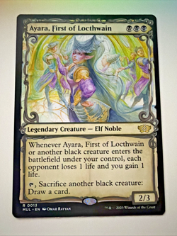 MTG Ayara, First of Locthwain #013 Multiverse Legends Rare NM English - Image 1