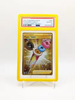 Pokemon TCG SWSH #281 Fusion Strike-Secret Full Art Power Tablet PSA 10 BC0124 - Image 1