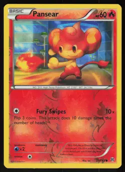 Pansear 23/162 Common BREAKthrough Pokemon Reverse Holo Lightly Played - Image 1