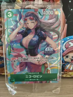ONE PIECE TCG – Nico Robin P-111 Promo JAP – Carta Originale + Tin – Near Mint - Image 2