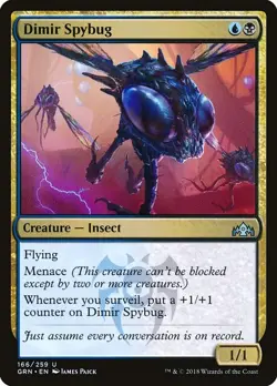 Dimir Spybug 2x FOIL GRN MTG Guilds of Ravnica Uncommon MINT blue black - Image 1