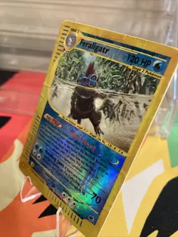Feraligatr 12/165 Expedition Reverse Holo Rare Pokemon Card Water damaged - Image 3