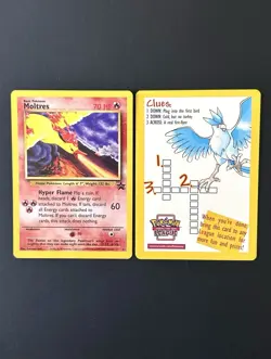 Moltres #21 Black Star Promo + Ad Card (PACK FRESH) - Image 1