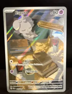 Espurr 095/088 – Perfect Order Illustration Rare Holo Pokemon Card - Image 1