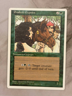 Pradesh G - LP - Magic the Gathering Fourth Edition - Banned 7 "GYPSIES" - Image 1