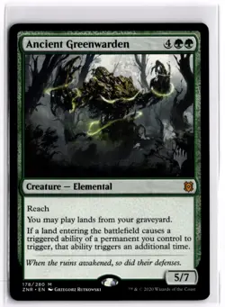 Ancient Greenwarden Zendikar Rising Promo 178 LP x1 MTG Magic: the Gathering - Image 1