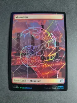 Mountain 0192 (Foil) Land MTG Spider-Man - Image 1