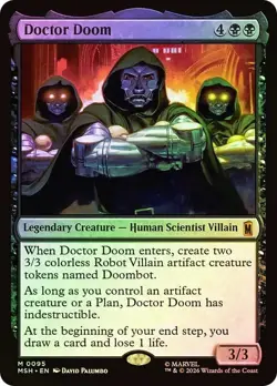 MTG - Marvel Super Heroes - Mythic - Doctor Doom - 0095 - NM - FOIL - Image 1